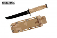 6" Tanto Neck Knife w/Sheath (Desert Camo)