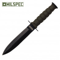 6" Double Edge Neck Knife w/Sheath (Green)