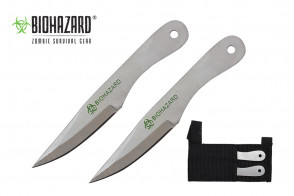  5.5" 2pc. Chrome Throwing Knives