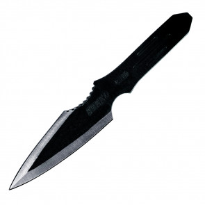 12 Piece 9" Speed Fighting Black Throwing Knives With Case