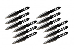9" Buckshot Throwing Knives With Case