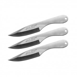 6.5" Set of 3 Chrome Jack Ripper Throwing Knives