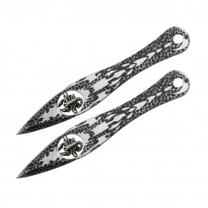 Set of 2 Floating Scorpion Throwing Knives