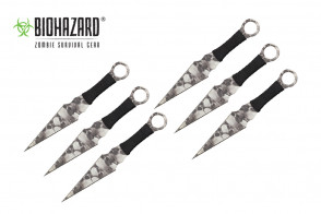 9" Biohazard Throwing Knife Set