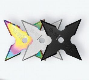 3-PC Assorted Colors Ninja Throwing Stars