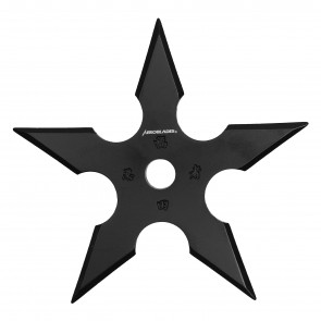 4" Black Single 5-Point Throwing Star