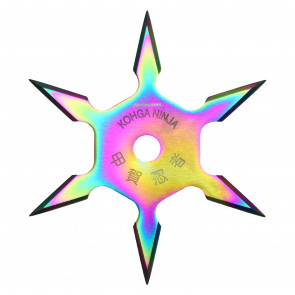 6-Point Rainbow Throwing Stars (3PC)