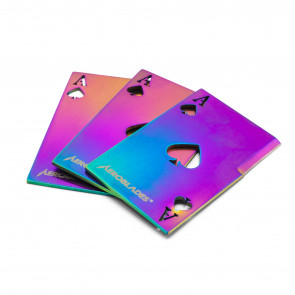 3.5" AEROBLADES: 3-pc Set Rainbow Throwing Cards