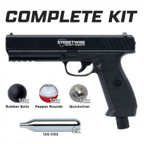 Self Defense NON-LETHAL Pistol Launcher Complete Kit