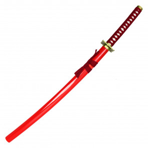 38" Sword w/ Red Hilt Handle and Red Saya