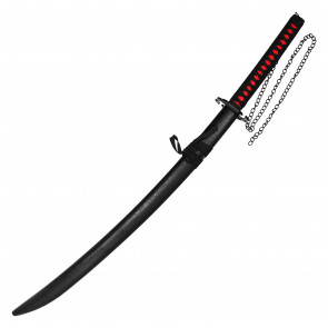 38" Sword w/ Black Handle and Black Saya
