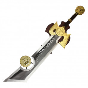 46.5" Fantasy Stainless Steel Replica Great Sword w/ Stand