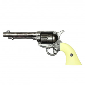 12" LARP/Cosplay Foam Prop White Revolver 