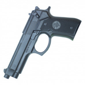 9" Polypropylene Black Army Pistol w/ Orange Safety Tip