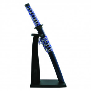 14.5" Miniature DELUXE Katana Letter Opener w/ Vertical Stand (Blue)