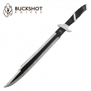 21" Dual Colored Blade Hunting Knife W/ Sheath 