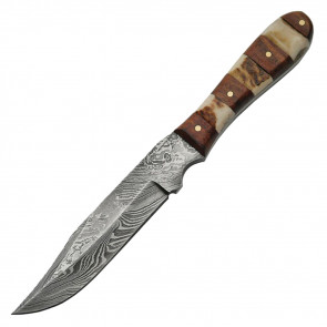 7.5" True Damascus Knife (256-Layer)
