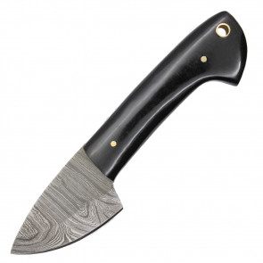 6.25" True Damascus (144-Layer) Knife w/ Genuine Bison Horn Handle
