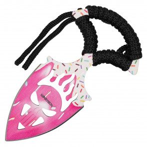 4.75" Cupcake Graphic Skull Blade Push Dagger w/ Hard Sheath - Sweet Treats