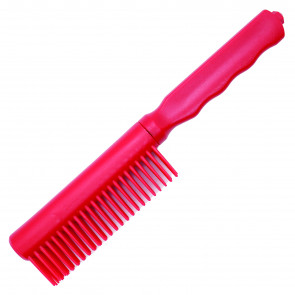 6.25" Red Plastic Comb Knife