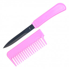 6.5" Pink Comb Knife