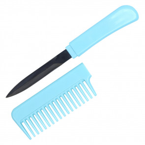 6.5" Light Blue Comb Knife