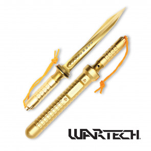 14" Gold Helix Blade Dagger w/ Sheath