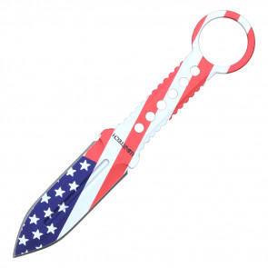 8.25” AMERICAN FLAG FIXED BLADE KNIFE 
