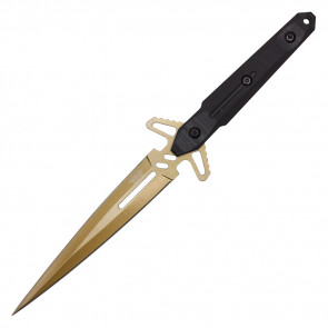 10" Gold Tactical Fixed Blade w/ Kydex Sheath