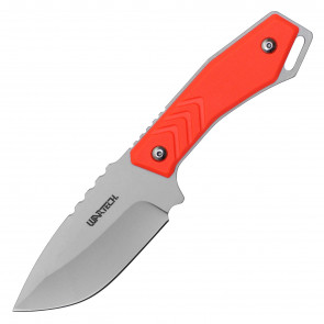 8" Fixed Blade Knife w/ Orange Handle