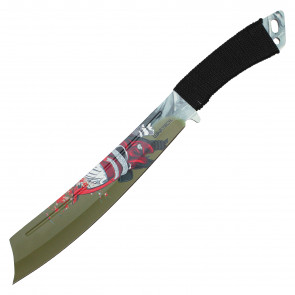 15" Red Samurai Machete (2PC)