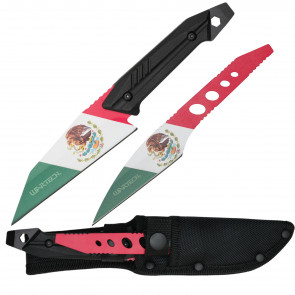 9" Wartech 2-pc Fixed Blade Tactical Knife