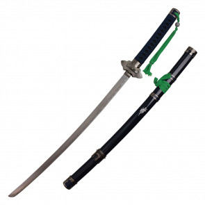 42" Fantasy Sword w/ Blue|Black Handle & Green Tassel