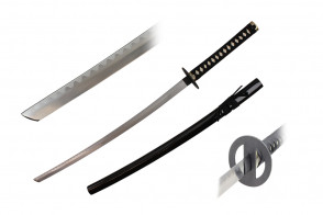 41" Black Katana w/ Reverse Blade