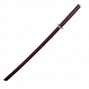 40" SAMURAI RED WOOD TRAINING SWORD BOKEN (NO HANDLE WRAP)