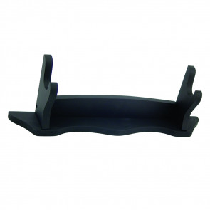 2 Way Black Wooden Single Piece Sword Table Stand 