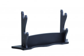 2 Way 2 Piece Black Wooden Table Stand 