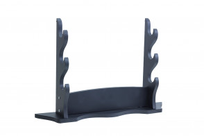 2 Way 3 Piece Black Wooden Table Stand 