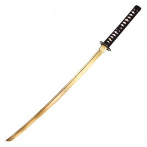 41.5" Black Katana w / Gold Blade