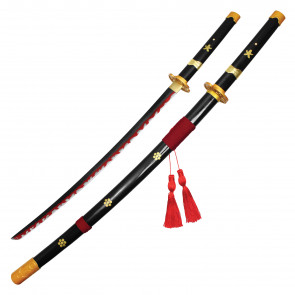 41" Battle Ready Handmade Katana w/ Red Two-Toned Blade