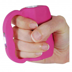 10-Mill Volt Pink Rechargeable Stun Knuckle w/ LED 