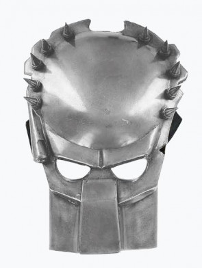 Stainless Steel Mask - Predator AlienSilver Finish w/ Velcro Strap