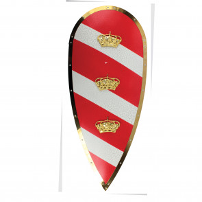 35.5" X 15" Norman Knight's Metal Kite Shield