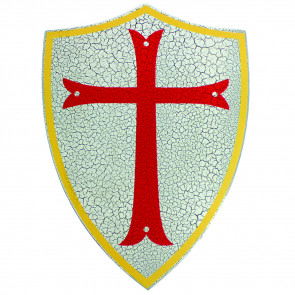 Mini Wooden Red Crusaders Cross Shield