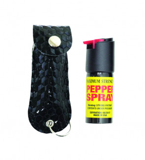 0.5 oz. Pepper Spray w/ Black DELUXE Holster  