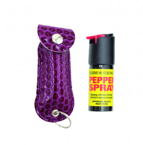 0.5 oz. Pepper Spray w/ Purple Deluxe Case 
