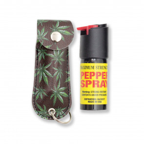 .5oz Pepper Spray w/ Cannabis Camo Case