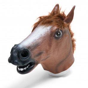 Rubber Latex Costume Horse Mask