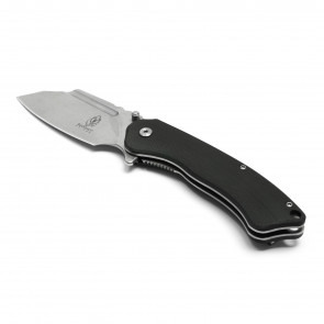 BUCKSHOT - 8" Black D2 Cleaver Pocket Knife