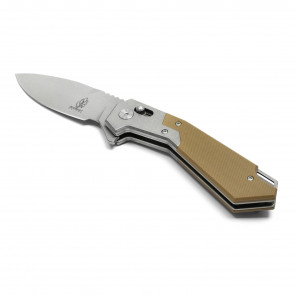 BUCKSHOT - 8.5" Tan D2 Pocket Knife